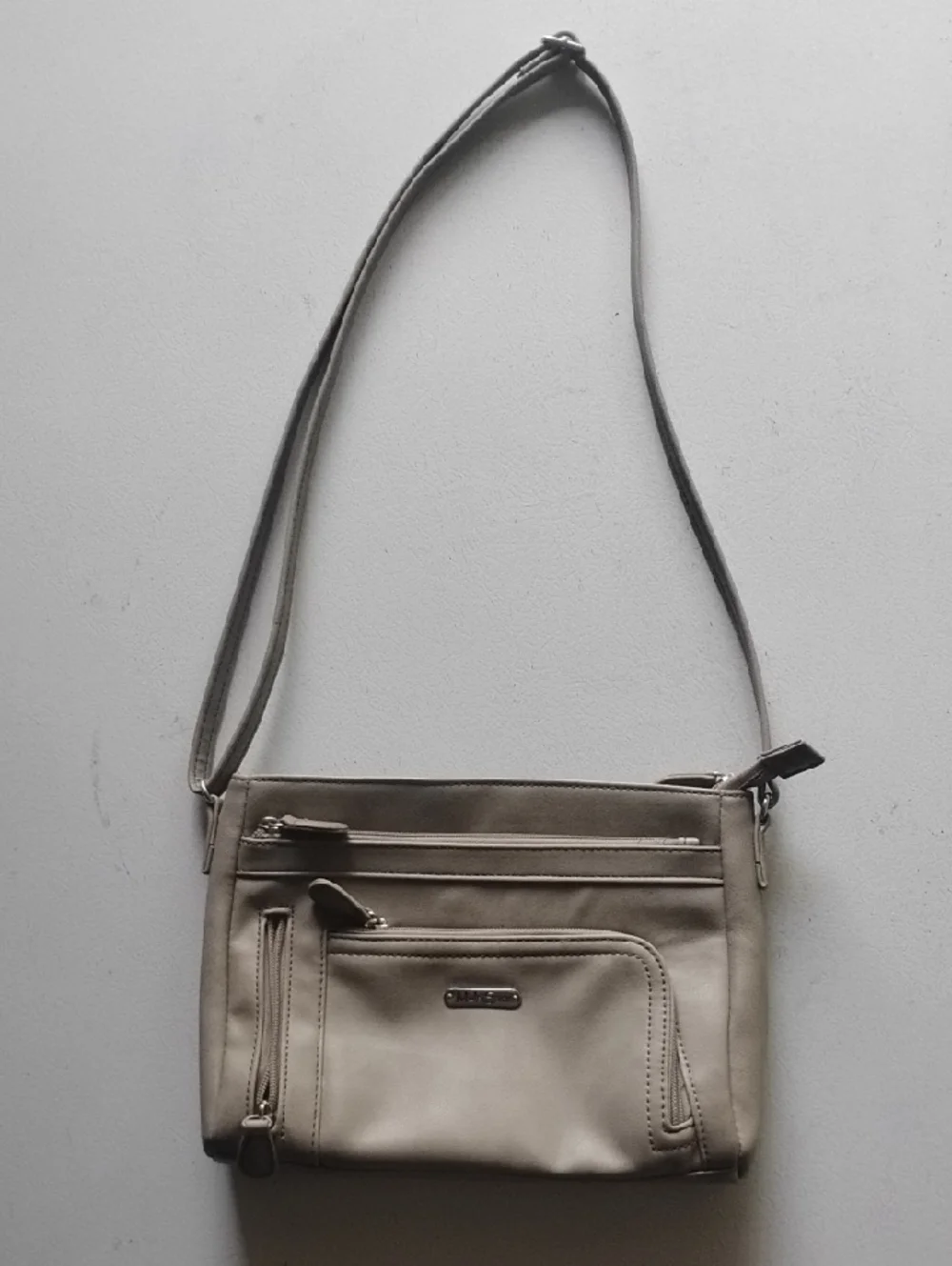 Neutral Beige Crossbody Shoulder Bag - Women